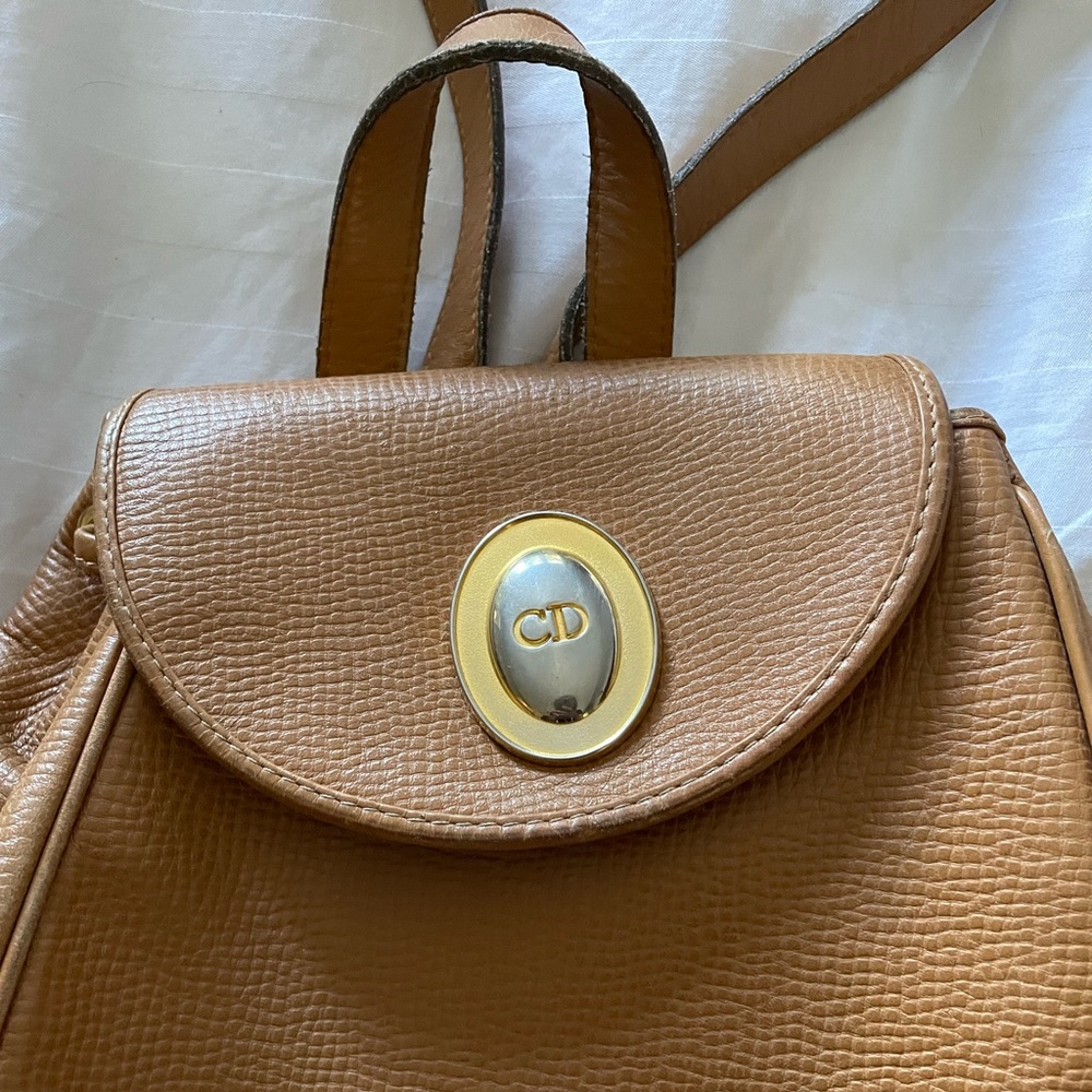 Christian Dior Vintage Leather Mini Backpack. A Class… Gem